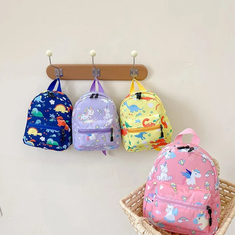 Children's Cartoon Dinosaur Backpack, Cute schoolbag for kindergarten and primary school, waterproof kids bookbags, Animal Bag for boys and girls 