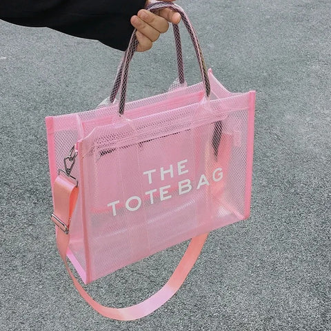 Ladies' Shoulder Tote Bag - Stylish, Clear, Crossbody Bag