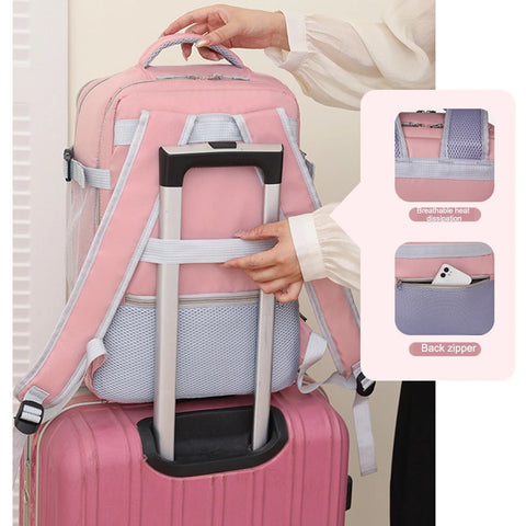 Women's Backpack - Large Capacity Travel Bag, Business & Computer Bag