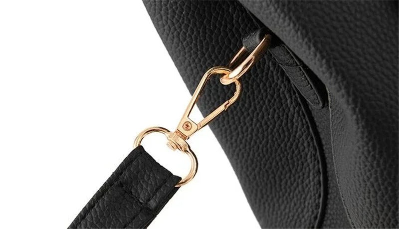 Top Handle Bag - Tote Bag with Flower Pendant