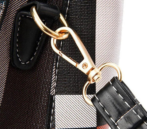 Top Handle Handbag - Tote Bag with Fluffy Bag Charm