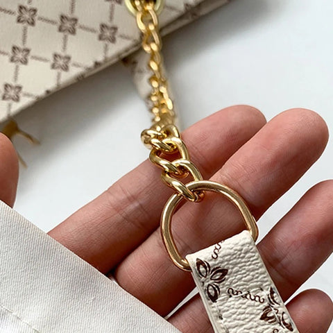 Shoulder Bag - with Chain Leather Strap & Bambi Charm