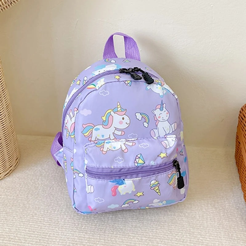 Kids' Cartoon Dinosaur & Unicorn Backpack