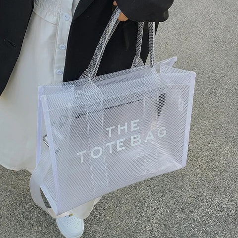 Ladies' Shoulder Tote Bag - Stylish, Clear, Crossbody Bag